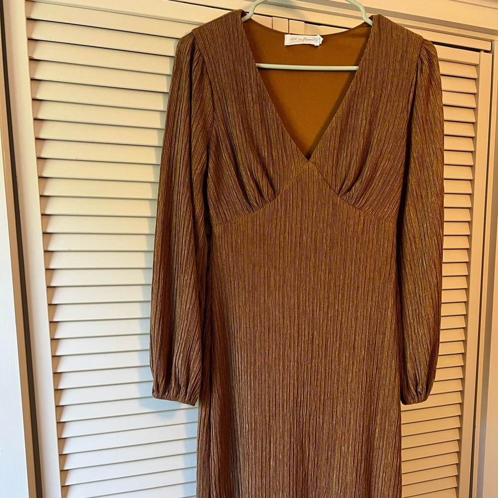 ALL IN FAVOR NWOT SMALL GOLD DRESS